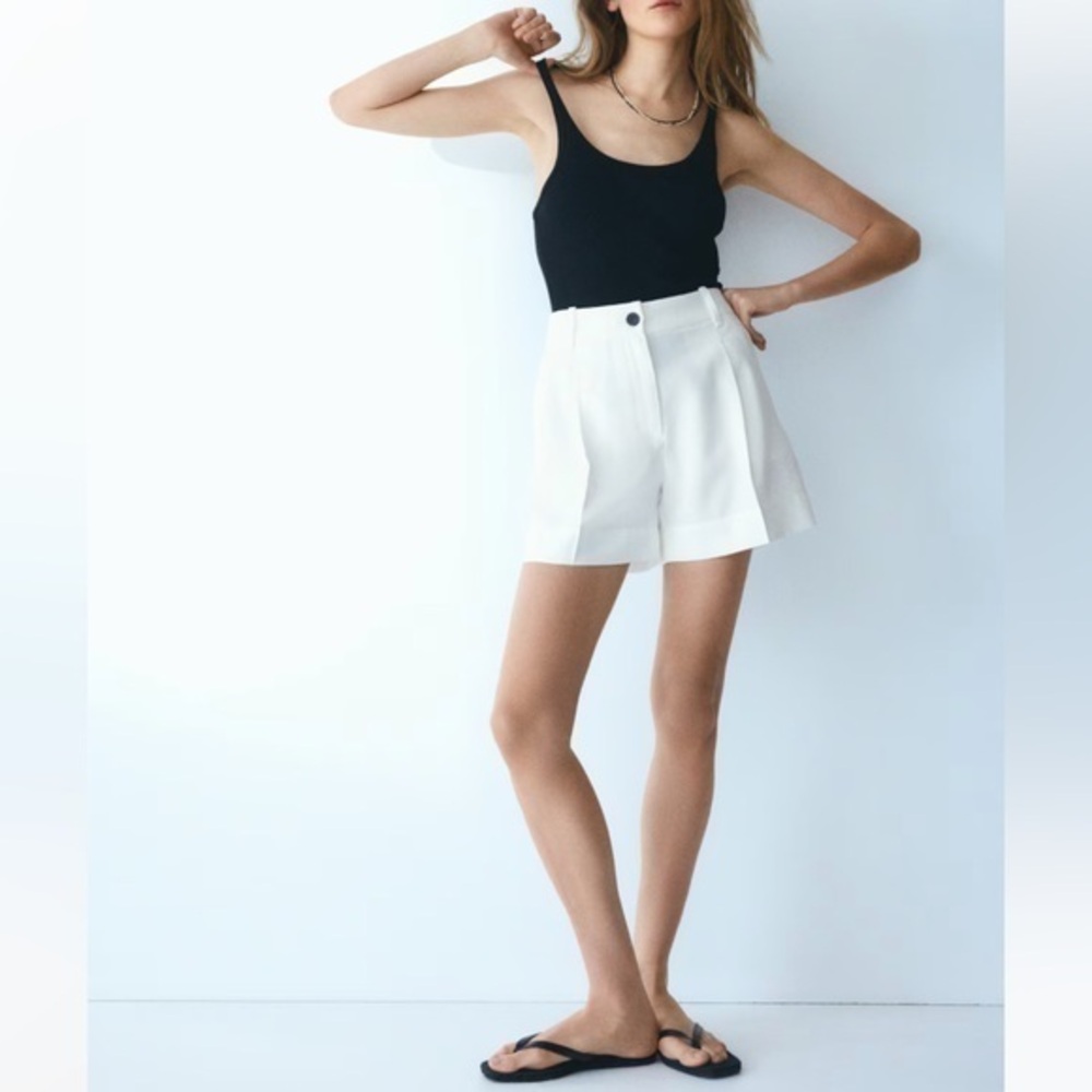 White Women's dress Shorts